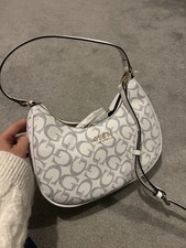GUESS White Logo Crossbody Bag