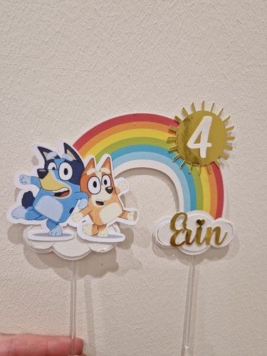 Bluey cake topper personalised - topper,