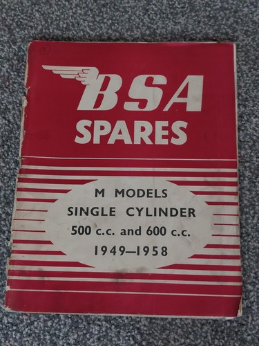 Bsa spares for 1949 1958 - bsa, 1949-1958