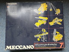 Vintage 1980 Meccano Enthusiast Set 7, Please see photos for parts and condition
