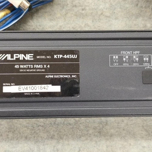 Alpine ktp 445uj channel car - ktp-445uj, 4-channel