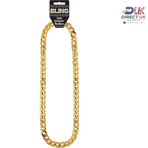 Gold gangster rapper chain - gold, gangster/rapper