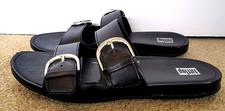 FITFLOP buckled strap slide sandals. UK 6. EU 39. Black. Lovely style. Vgc
