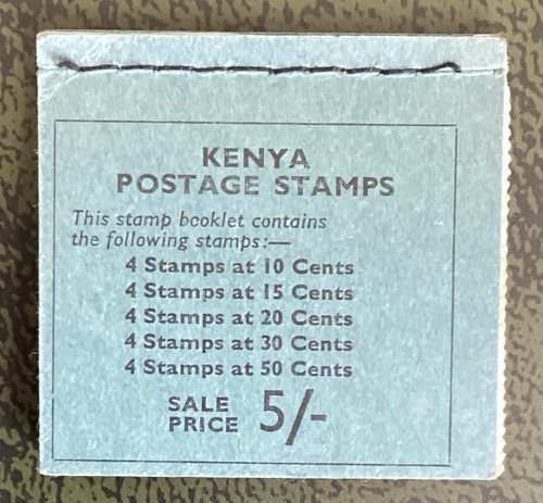 Kenya 1963 stamp booklet - kenya,