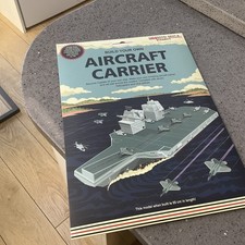 Build Your Own Aircraft Carrier Royal Navy BNIB Age 7+ Model Kit