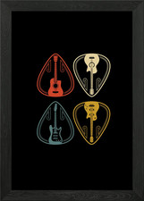 Guitar teacher acoustic - teacher, framed