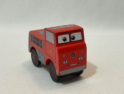 Wooden disney cars red - disney, fire