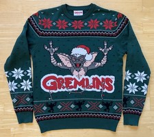 Medium 40" inch chest Gremlins Christmas sweater jumper Xmas Warner Bros
