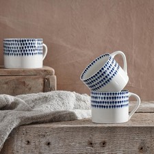 Nkuku Iba Indigo Drop Mugs
