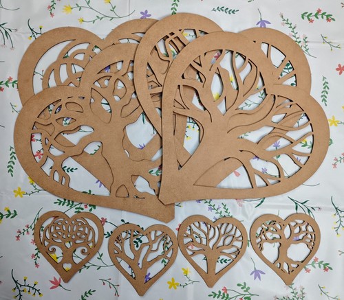 Wooden laser cut heart - wooden,