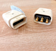 Duraplug 3 pin white lead connector plug and socket rubber LCP103 WHI