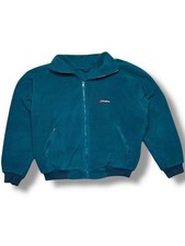 Berghaus Full Zip Fleece Teal Mens XL Outdoor Jacket Warm Hiking Vintage 90's