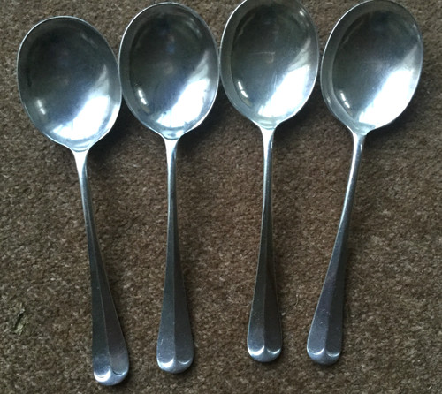 Vintage dessert spoons - 4, dixon