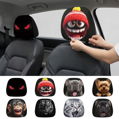 2pcs car headrest - headrest, covers