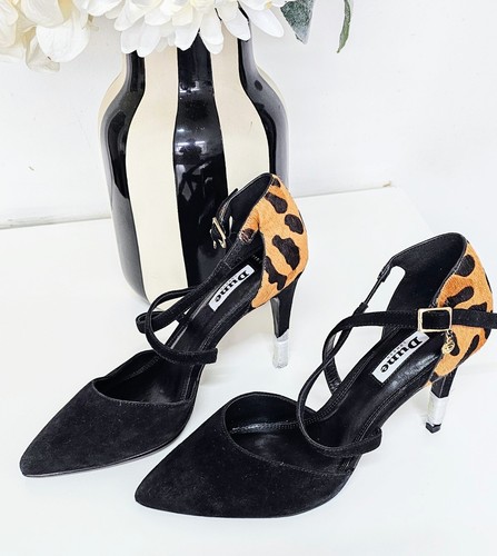Dune black leopard print - black,