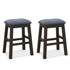 Set of 2 Bar Stools Saddle