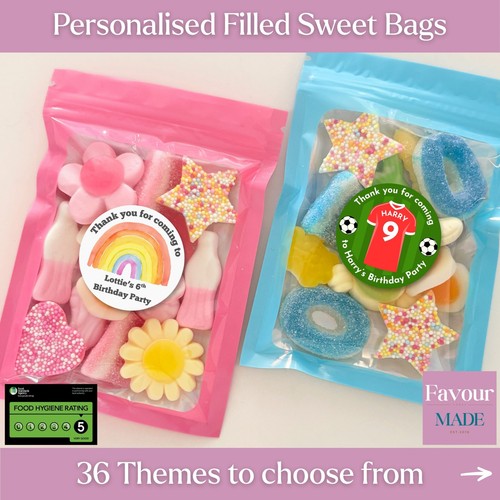Pre filled sweet bags - filled,