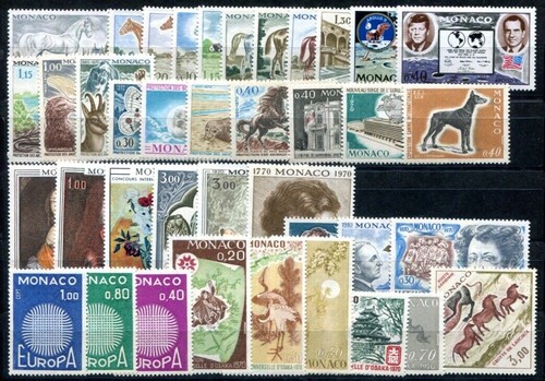 Monaco 1970 958 996 mint - monaco, 958-996