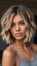Short Ombre Dirty Blonde Wave
