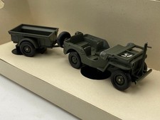 Solido Jeep Military USA WWII + Trailer Ref 6105 US Army Vehicle Collector