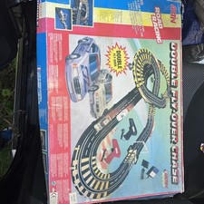 Artin Slot Car Electric Racing Track double fly over chase untested