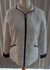 Ladies white diamond quilted - white,