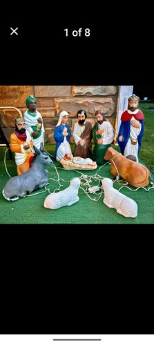 Blow mold nativity set 23 - mold, set,