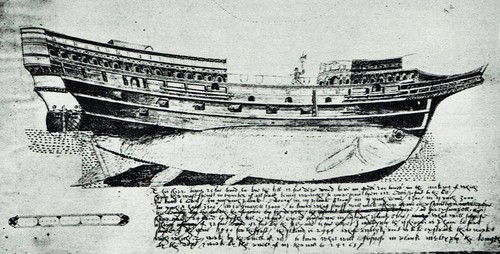 Elizabethan model galleon - model,
