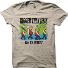 Bigger Than JESUS The BE SHARPS funny printed cotton t-shirt 8985