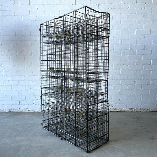 Vintage wire pigeon hole unit - vintage,