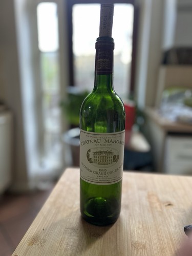 Empty bottle chateau margaux - empty,
