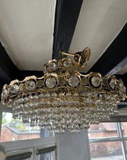 Vintage Brass Crystal