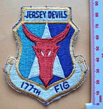 USAF Patch 177th Fighter Interceptor Group F-106 Delta Dart New Jersey ANG 