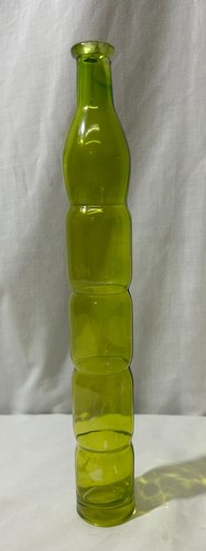 Vintage mcm green glass - glass, bubble