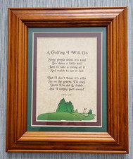 Golf Poem Picture J Morse A