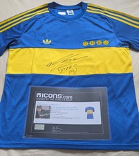 Maradona Signed Boca Juniors Shirt Icons Coa