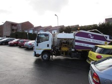 Photo 6x4 Wastesavers commercial recycling lorry in the Old Barn Estate,  c2016