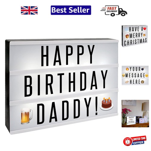 Elegant led light box sign - a4,