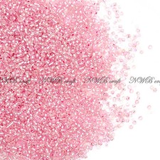 50g Glass Seed Beads Silver