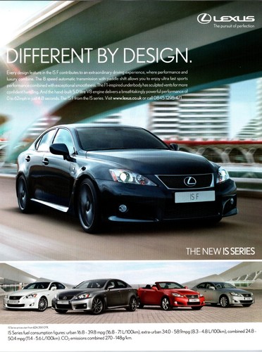 Lexus sedan different by - is,