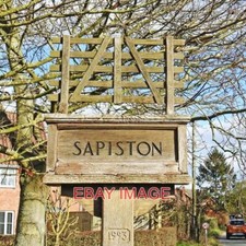 PHOTO  SAPISTON VILLAGE SIGN