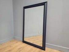 Up Cycled Pine Framed Mantle Bevel Edge Wall Mirror Painted Fusion Midnight Blue