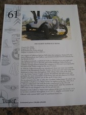 1930 TALBOT SUPER 90 LE MANS