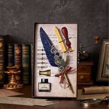 Vintage feather pen - vintage,