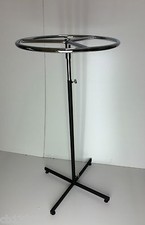 CIRCLE GARMENT RAIL CLOTHES CIRCULAR 27 " SPIN HANGING ADJUSTABLE HEIGHT RACK