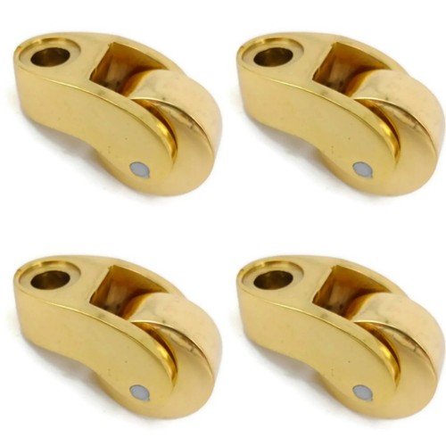 Solid brass small bed castor - brass,