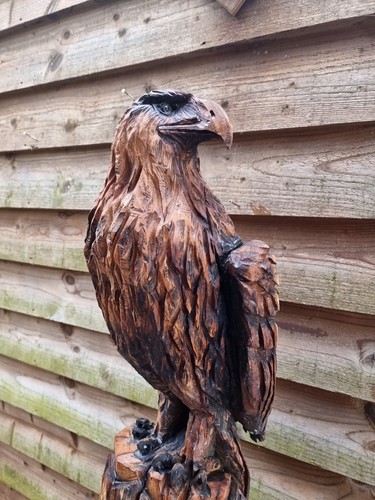 Chainsaw carved eagle - ,