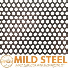 Mild Steel Round Hole Perforated Metal Sheet | 4mm Hole, 6mm Pitch, 1.5mm Thick
