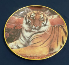 THE IMPERIAL TIGER FRANKLIN MINT 8 INCH COLLECTORS PLATE WITH PAPERWORK  VGC