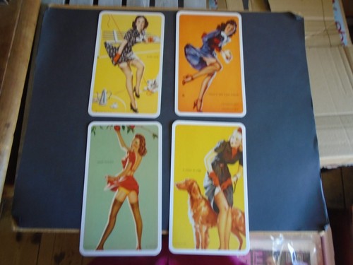 Pin postcards - x, (2)